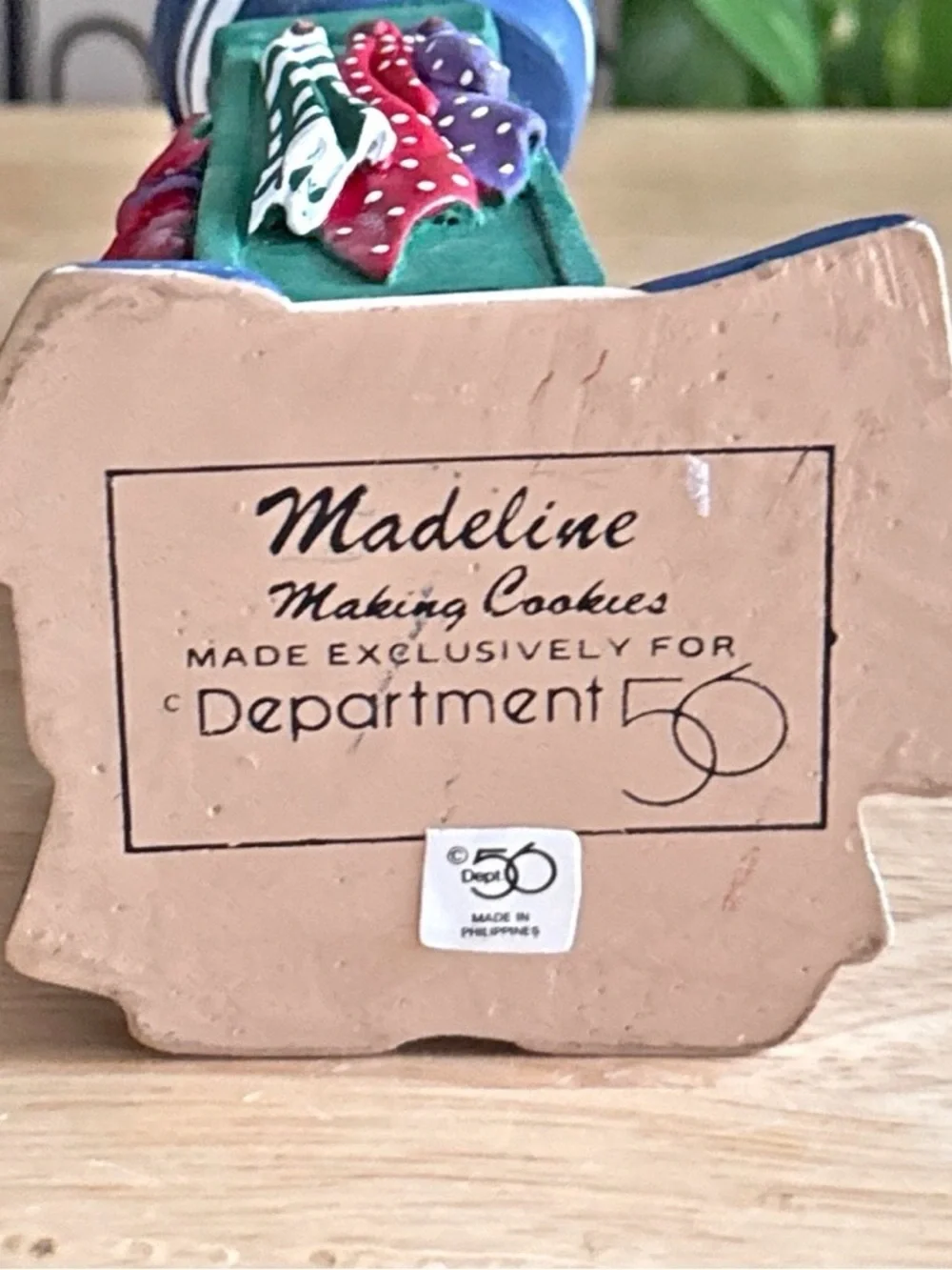 Dept 56 Madeline Making Cookies Figurine Vintage Country Christmas Kitchen Decor